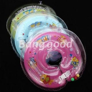   Infant Swimming Swim Neck Float Inflatable Tube Ring Safety Colors
