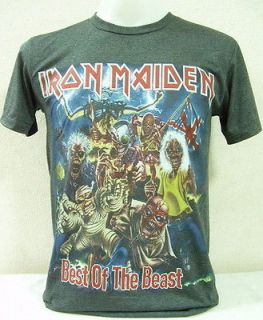 Iron Maiden Vtg. Rock Nice Cool Men Thin&Soft Elastic Jersey T Shirt 