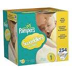 Pampers Swaddlers Diapers Economy Pack Plus Size 1, 234 Count