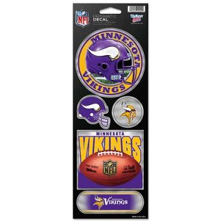Minnesota Vikings Prismatic Decal Sticker Set