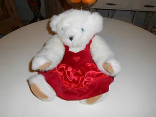 THE VERMONT TEDDY BEAR COMPANY VALENTINES TEDDY BEAR RED DRESS