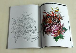 Tattoo Supplies China 100 FLOWER ROB TATTOO SKETCH BOOK FLASH A4 size 