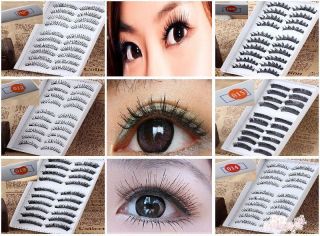   20 Models Of Choice In Natural or Thick Fake False Eyelashes Eye Lash