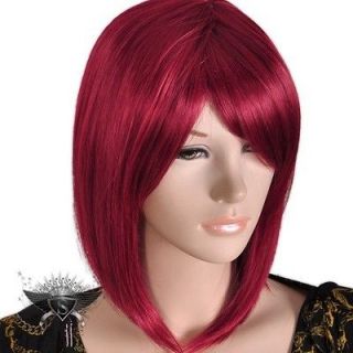 GW529 Auburn Red Medium Straight Lady Stylish EMO Untidy Hairpiece 