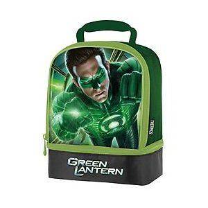 Thermos The Green Lantern Soft Lunch Box Insulated Bag 2 Compartment 