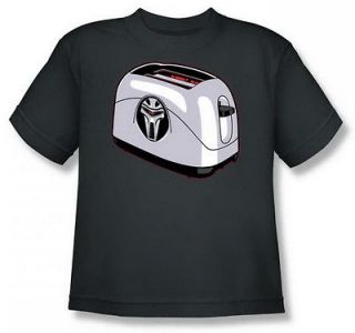 Battlestar Galactica Toaster Youth Charcoal T Shirt BSG141 YT
