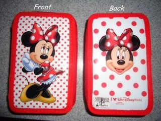 New Disney Minnie Mouse Pencil Case,Box,Paper 45 Piece School Kit 