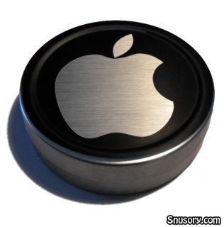   Snus, Dip, Chew, Snuff Tobacco tin, with Apple theme from Europe. Can