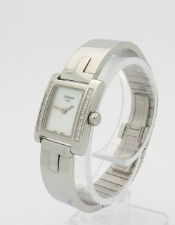TISSOT 1853 Ladies Stainless Steel L951K Mother of Pearl Diamond Watch 