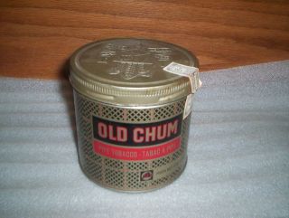   (Round) Imperial Tobacco Montreal Old Chum Pipe Tobacco Tin Can 6oz