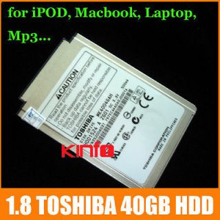 Toshiba MK4004GAH 1.8 40G HDD Hard Drive Apple iPod Video Laptop