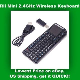 4G Rii Mini Wireless Keyboard Touchpad Laser Pointer