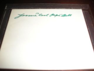 James Cool Papa Bell Autographed Index Card + BONUS