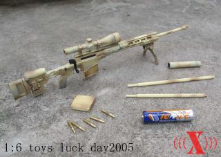 Toys 16 Scale US Army MSR Modular Sniper Rifle Box Set Desert Color
