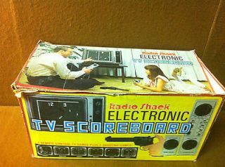 Vintage Radio Shack Electronic TV Scoreboard Game Not Tested Box 
