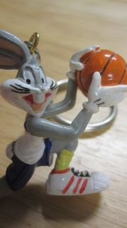 Vintage Bugs Bunny Basketball 2 Keychain (Looney Tunes Warner Bros 