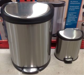 stainless steel trash can in Trash Cans & Wastebaskets