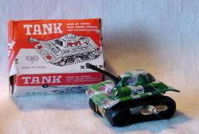 Very Fast Tin Toy Wind Up Tank.