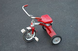 Old Vintage AMF JUNIOR Tricycle  Red & white  Restore or parts