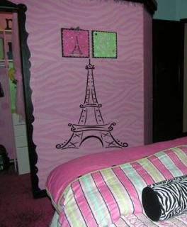 Big Eiffel Tower Paris Girls Kid Room Wall Decal Decor