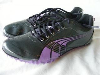 womens PUMA Track Field Cleats shoes gray sz 9 40 Worn once sprint 