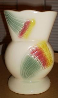 Small R.R.P. Co. pottery pitcher Roseville Ohio USA # 121 K