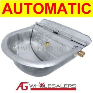 STAINLESS WATER TROUGH BOWL AUTOMATIC DOG HORSE CHICKEN