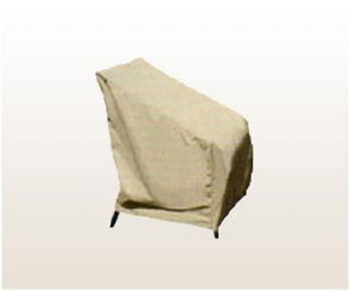 SureFit Tan And Olive Outdoor High Back Patio Chair Cover