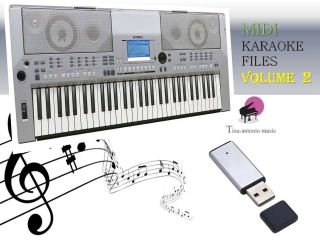 MIDI File Karaoke USB stick for PSR S500 NEW Volume 2