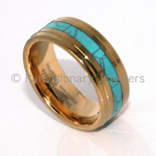 mens turquoise rings in Turquoise