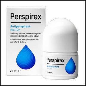 PERSPIREX RELIABLE UNDER ARM ANTIPERSPIRANT ROLL ON STOP SWEATING FAST 