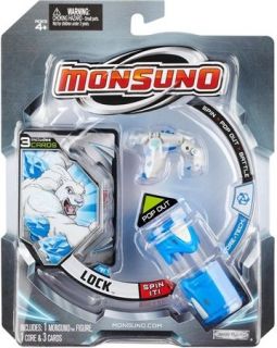 MONSUNO Lock #1 Core Action Figure With 3 Cards   WAVE #2