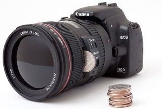 Unique Cool miniature SLR Canon Camera Shaped Coin Bank