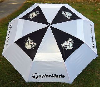 NEW TaylorMade TP 68 Double Canopy Staff Golf Umbrella w/ Auto Open 
