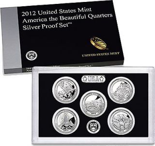  United States Mint America the Beautiful Quarters Silver Proof Set 