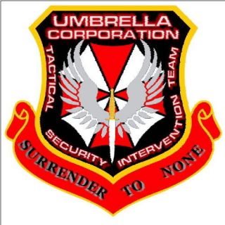 Umbrella Corp. FOUR TACTICAL SECURITY INTERVENTION TEAM (4) decals