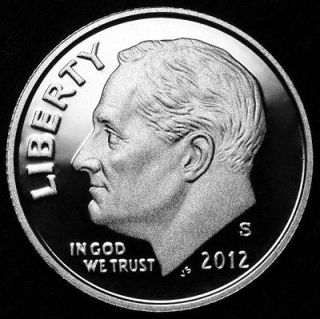 2012 S Roosevelt Dime ~ Gem Silver Proof ~ Deep Cameo ~ 90% Silver