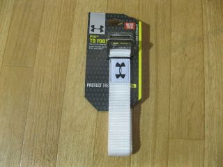 Under Armour PTH TD Football Belt   One Size Fits All   White   NEW