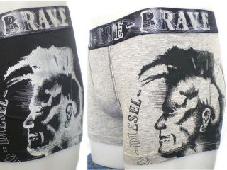   Only The Brave Boxers Trunks Shorts Underwear Black / Grey S,M,L,LX