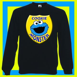 COOKIE MONSTER RETRO FUNNY SWEATSHIRT ALL SIZES AVAILABLE
