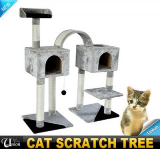   Cat Scratch Tree House Post Condo Pet Furniture With 2 Bedroom SV MALL