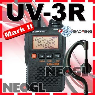 Original New BaoFeng UV 3R Mark II dual band display ham 2 way radio 
