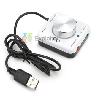 USB My Music Sound Blaster External Audio Speaker Microphone Card for 