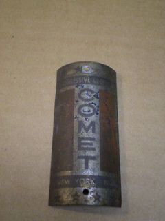   Vintage Original Columbia Rollfast ? Comet Brass Bicycle Bike Badge