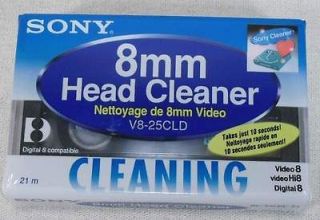 Sony V8 25CLD 8mm Hi8 Video8 Video Head Cleaning Cassette Tape NEW