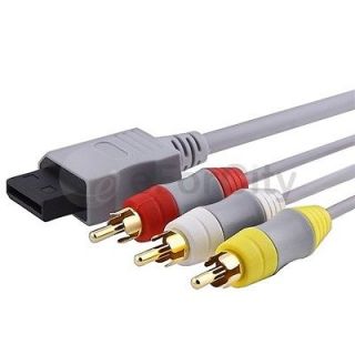 Ft 1.8m AV Audio Video Composite Cable Cord For Nintendo Wii