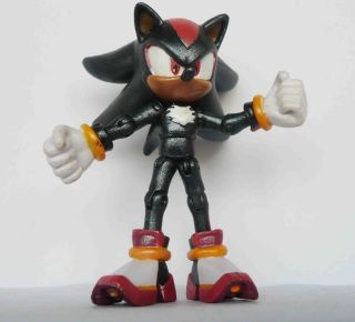 sega Sonic The Hedgehog SHADOW EXCLUSIVE PAINTED ACTION FIGURE 3 RARE 