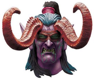 World of Warcraft WOW Illidan Deluxe Latex Mask Adult Costume 