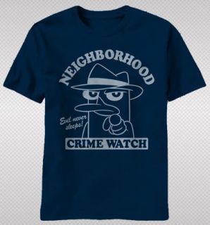   And Ferb Platypus Agent P Neighborhood Watch TV Show T shirt top tee
