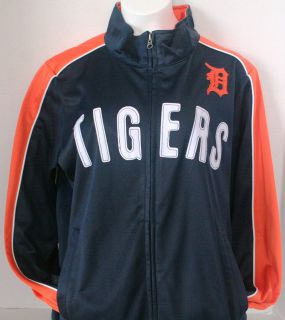 DETROIT TIGERS LADIES TRACK JACKET G3 WORLD SERIES MLB OFFICIALLY 